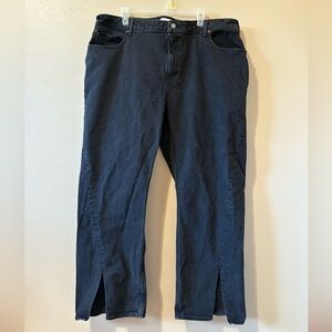 Abercrombie & Fitch The 90s Relaxed Jean High Rise in Black Size 20/35